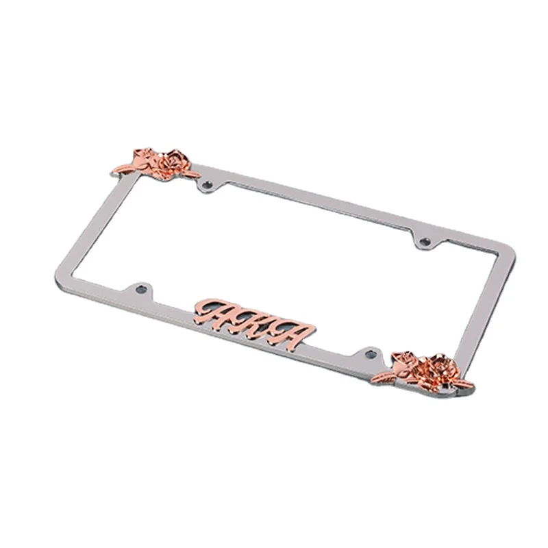 2022 USA High Quality Custom Stainless Steel License Plate Frames Metal Zinc Car License Plates Frame