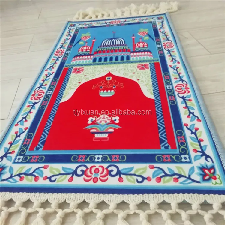 2020 new colorful design wholesale mini cheap kids muslim prayer mat