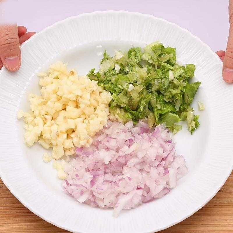 Manual Hand Vegetable Garlic Onion kitchen chopper slicer Cutting with push hand