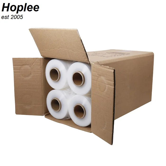 hand use protective film lldpe wrapping pallet film rolls plastic stretch wrap waterproof color customized sizes