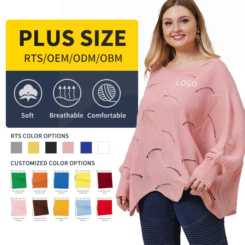 Knitted Cheap Casual Long Sleeve Clothing Women Sweaters Drop Off Shoulder Sweater