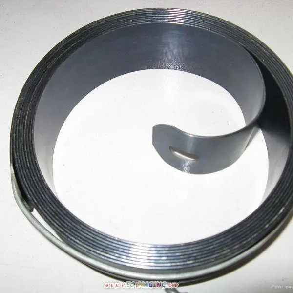 Galvanized Steel Flat Spiral Spring Coil Torsion Spring Whirl Leaf Spring For Manual Shutter Door