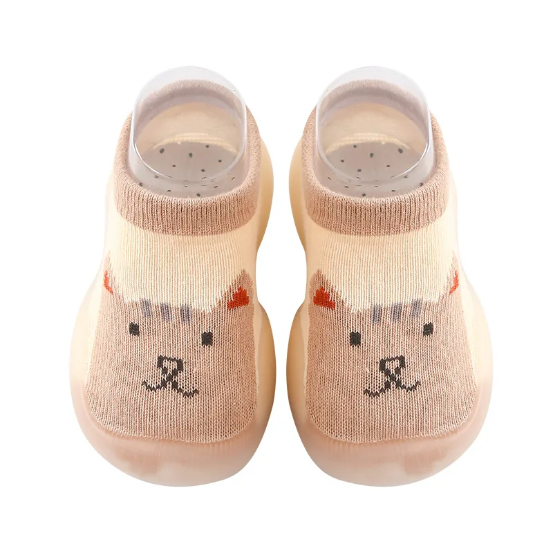 0-4 year old baby indoor non-slip soft sole cartoon pattern toddler shoes factory direct sale