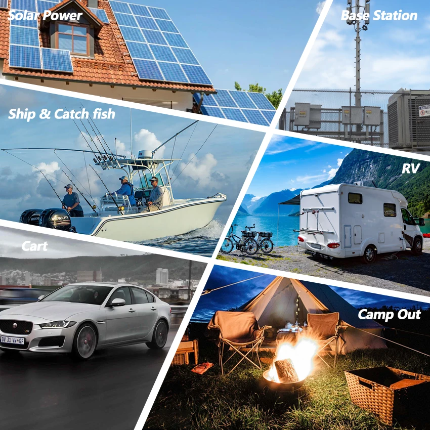 12v 100Ah lifepo4 Slimline Deep Cycle Camping RV Solar battery packs 200AMP Max discharge rechargeable lithium ion battery