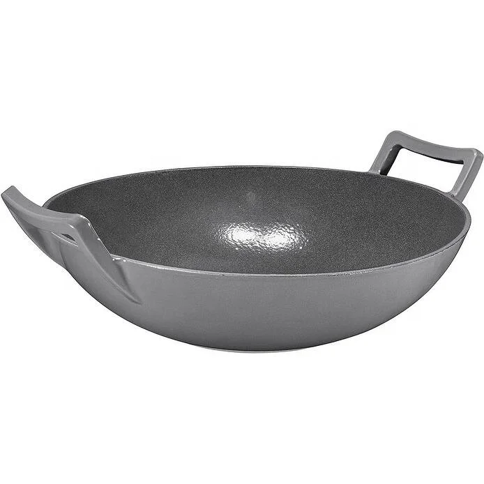 Asian Large Woks And Stir Fry Pans Cast Iron Deep Frying Pots
