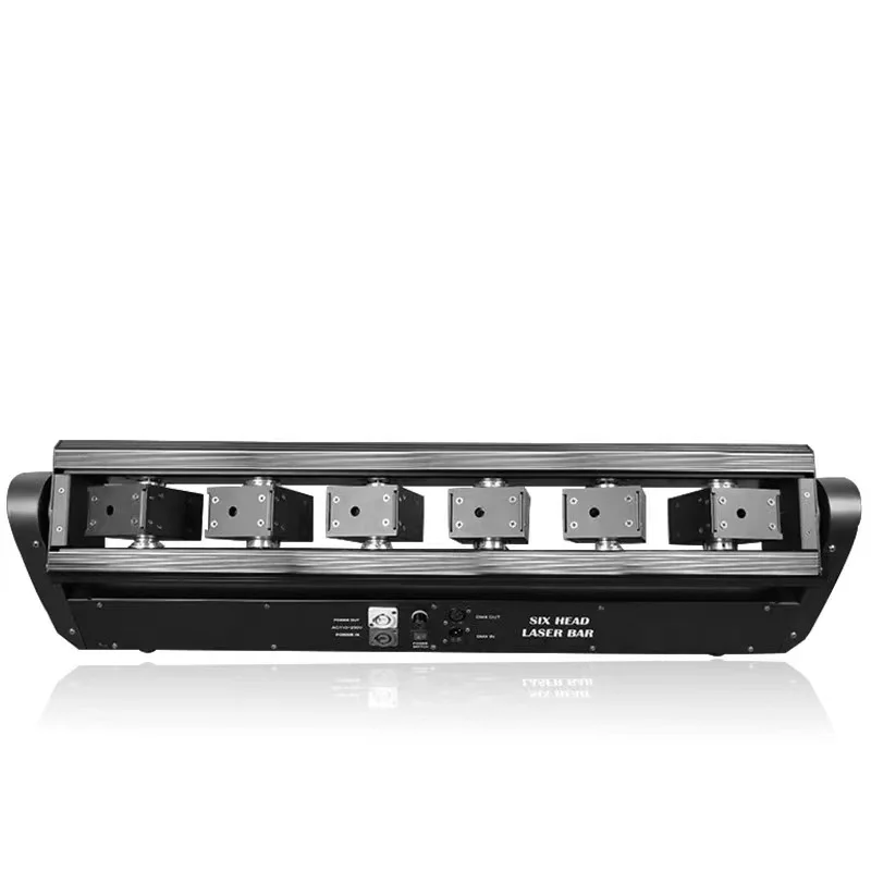 HAT HAT 6 Eyes Laser Light 6 Head Rgb Laser Light Moving Head DMX Beam LaserStage Lighting Nightclub Disco 6 lens rgb