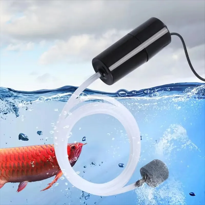 Портативный мини-USB-зарядка для аквариума кислородный бесшумный Оксигенатор товары рыбного хозяйства Аксессуары рыбалки воздушный насос аквариумов