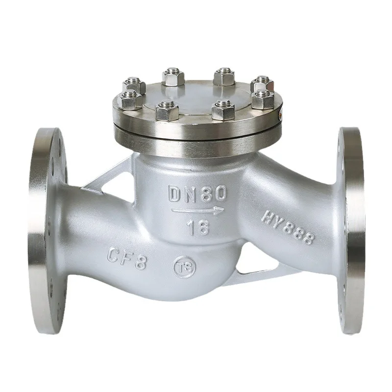 H41W-16P stainless steel 304 water meter check valve Flanged DN15-DN100 Check Valve Lift Check Valve