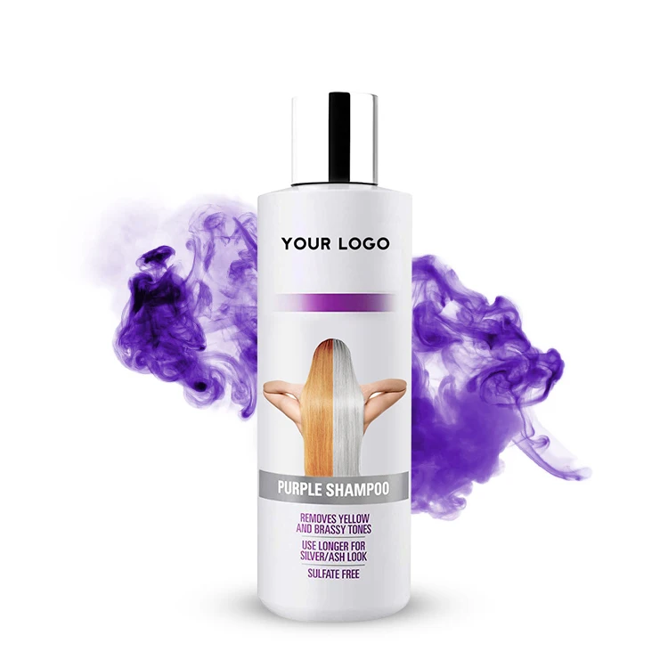 OEM silver shampoo private label organic sulphate free