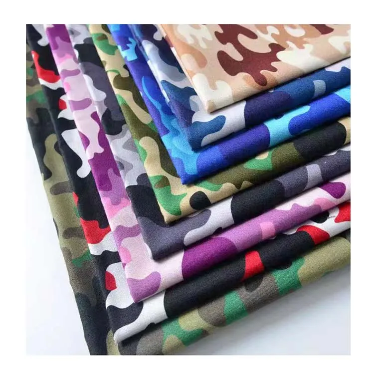 Customize new design digital printing multi-color  polyester ripstop breathable camouflage fabric for outdoor  sportswear