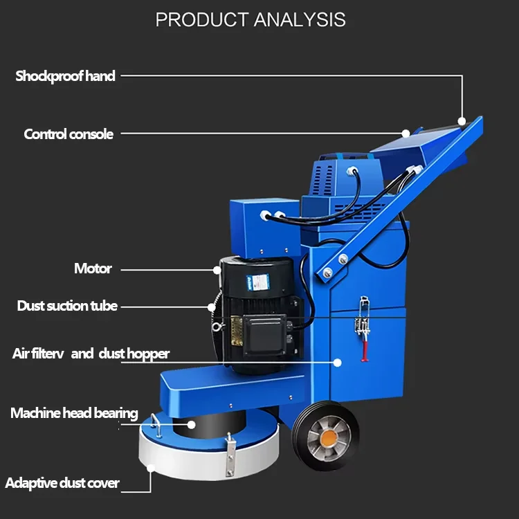 GEYU Walk Behind Floor Grinding Machine Marble Polisher Machine Electric Wet Dry Floor Grinding Machines