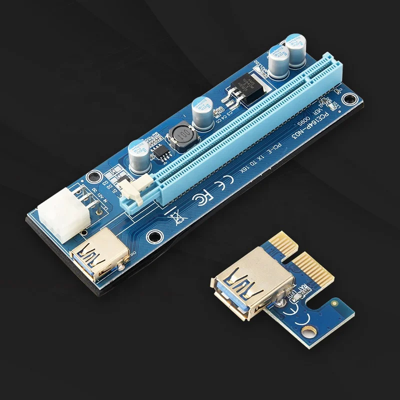 Популярная Райзер-карта Ver 009s Pcie 1x до 16x Pci-e Райзер 60 см Usb3.0 кабель Gpu Райзер-карта