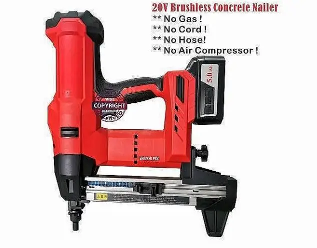 Fastening Tool Electric Concrete Cordless Gas Nail Gun For Gas Power and Drive Pins