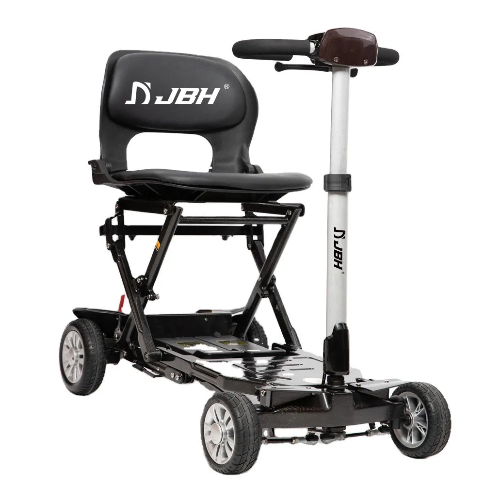 JBH FBC01 Mobility Electric Wheelchair 4 Wheel Foldable Fiber Carbon Scooter