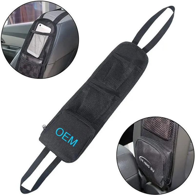car storage bag seat side Car Organizer multifunction phone holder Toys children travel hanging bag OEM logo car accessories