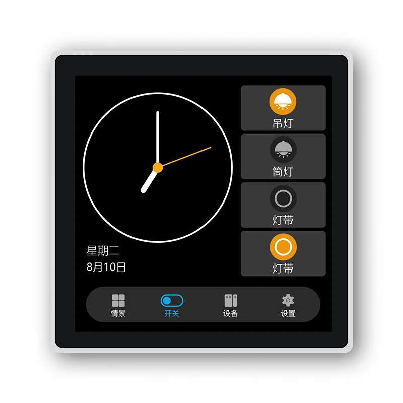 Tuya smart zigbee многофункциональная Панель управления LCD полноэкранный переключатель