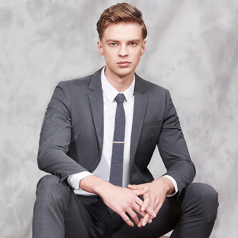 
Wholesale Men Suit Western Style Rose Gold Tie Bar Metal Brass Long Tie Clip for Men 