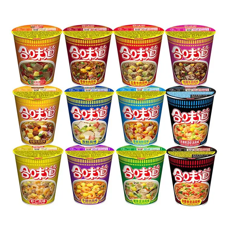 Вся коробка оптом 76 г японской острой лапши со вкусом говядины быстрорастворимые лепешки белые воротнички сверхурочные закуски