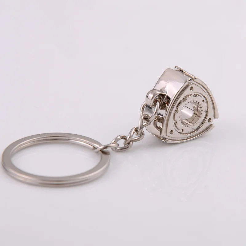 Wholesale personalized car modified Mazda rotor Wankel engine key chain advertising belt key ring pendant