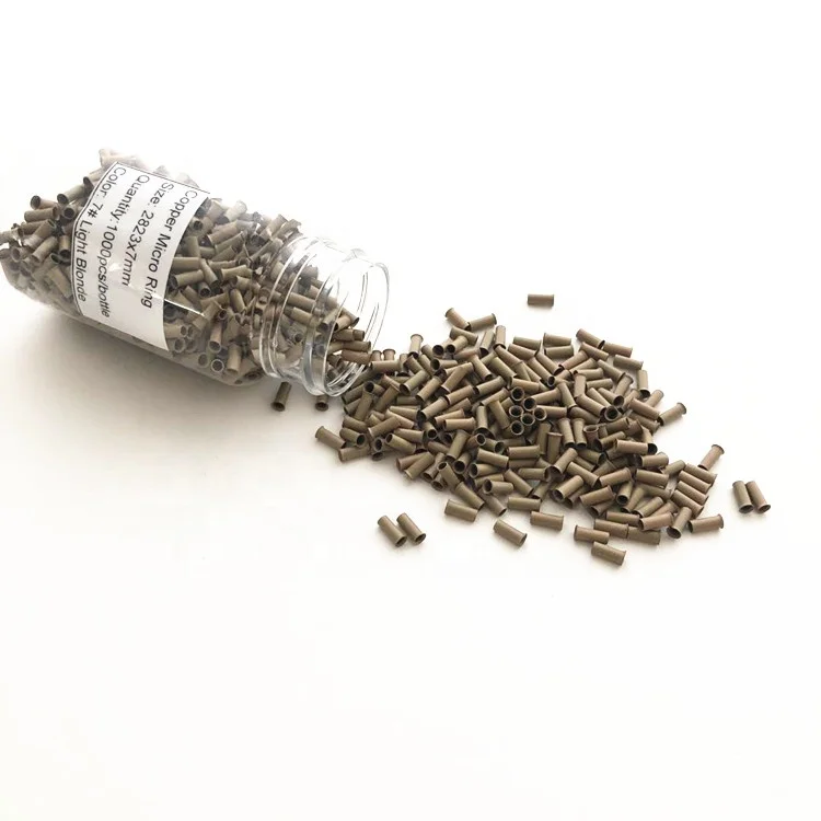 2.8mm*2.3mm*7mm coppers tubes Micro Rings/links/beads/pipe For  Hair Extension Tools