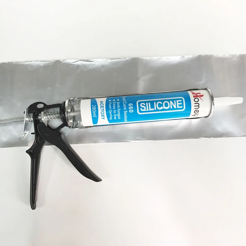 Acidic silicone sealant gp 300ml transparent adhesive glue for glass