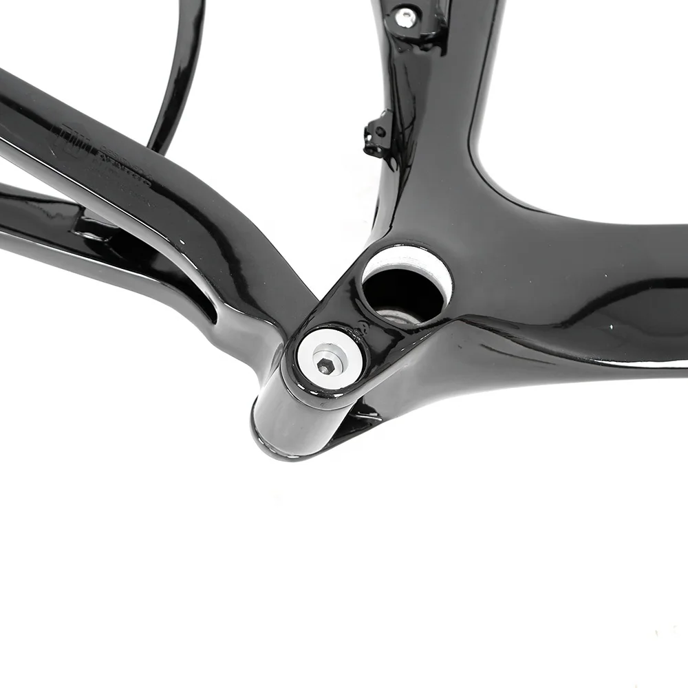 TWITTER Hot Sale Carbon Folding Bike Frame Fork 451 Disc Brake Frameset 22inch Foldable Frame