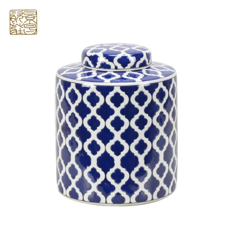 Modern living room decorative lights, ceramics quran banker table lamp