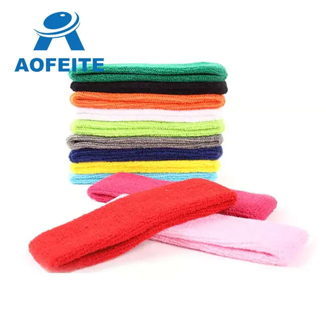 Sweatband Hairband Sports Sweat Headband Yoga Gym Stretch Unisex Head Band Mens