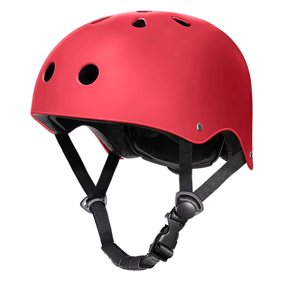 Red Color Bicycle Helmets for Adults and Kid for Skateboarding Scootering Cycling Roller Skating Made with ABS and EPS Materials