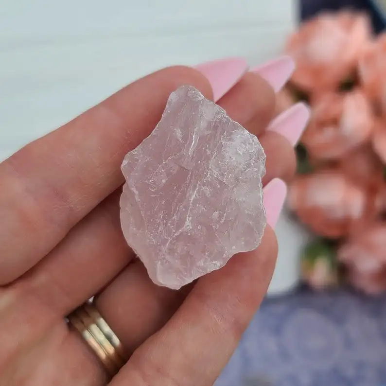 
Natural crystal rough rose quartz stone rose crystal rough decorative crystal 