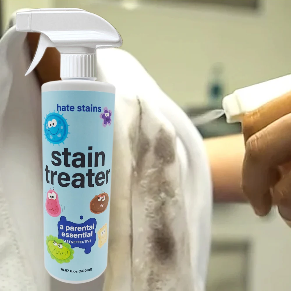 Clothes Stain Remover Spray Enzyme-Powered Powerful Stain Odor Remover Cleaning Spray For Laundry Carpets Mattress & Upholstery