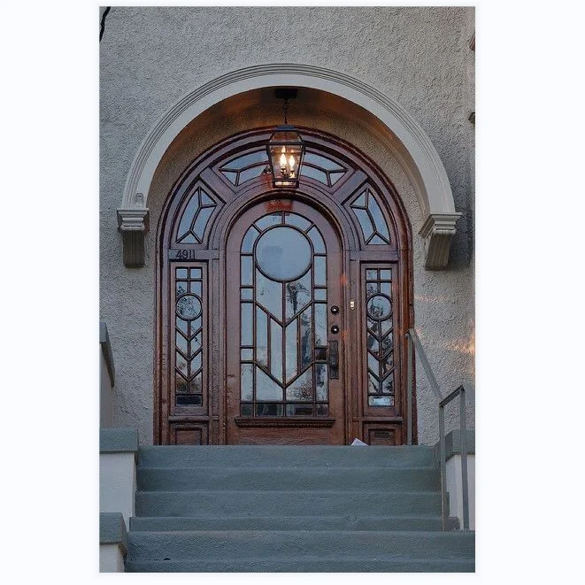 Carved Wood Front Home Door Main Entrance Double Doors For Houses Modern Iron Door Pivot For Residential