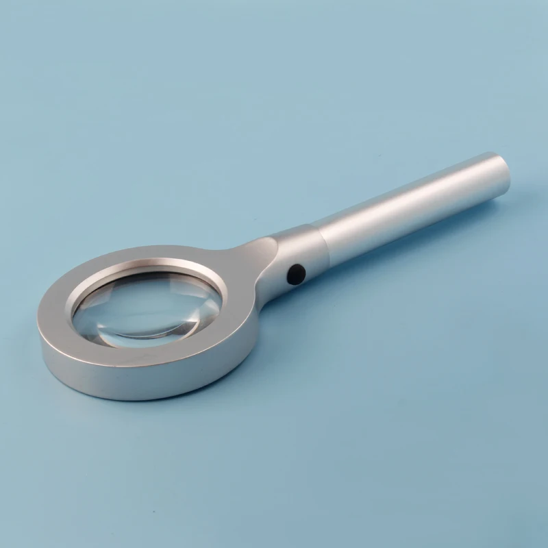 TH-8010 Zinc Alloy With Chrome Plating 8 LED Lights Reading Magnifying Glass Lens handheld magnifier
