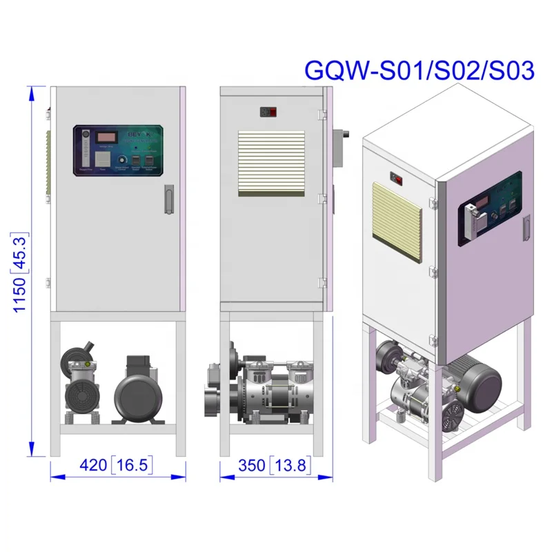 GQW-S04 Factory 30g Industrial Ozone Water System With Oxygen Source Ozone Machines