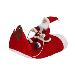 Best seller Pet Costumes Party Dressing Up Santa Claus Riding Cosplay Christmas Dog Clothes Suit