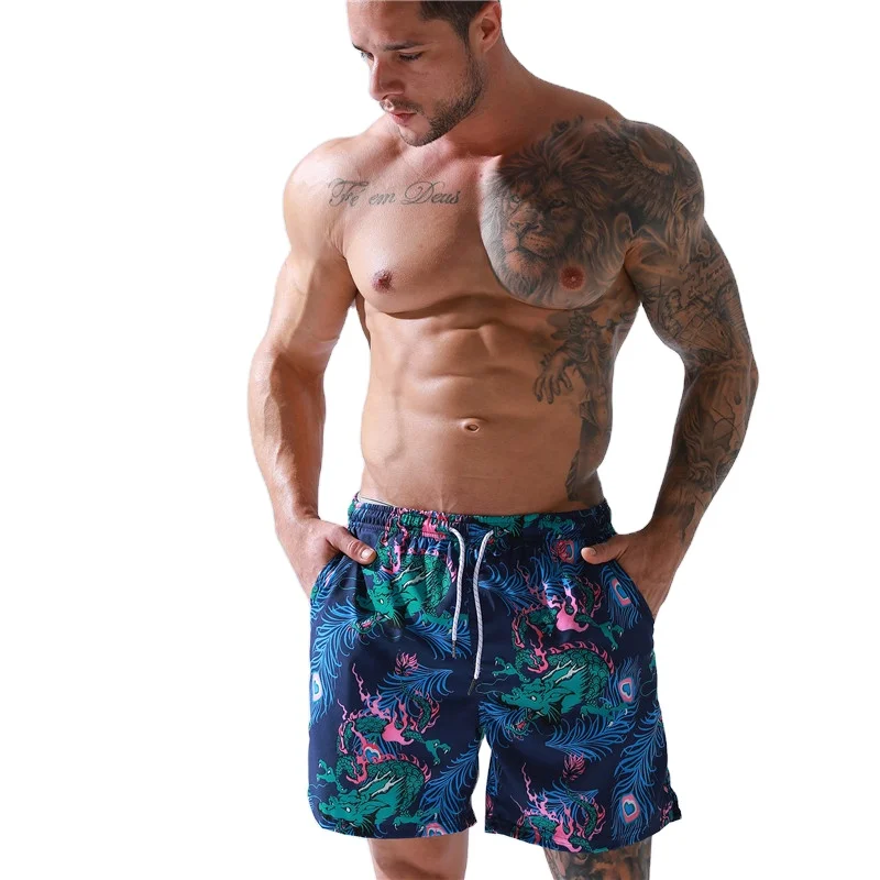 Summer vacation Men Fashion Sports Beach Swim Shorts 2024 Custom Cute Pattern Swim Shorts