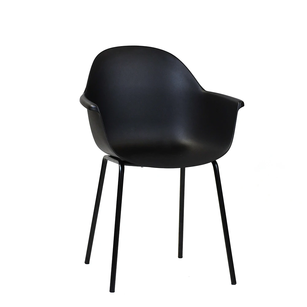 Forman Modern Entry Luxury Roly Poly Table Et Chaise Restaurant Semicircle Seat Armchair Plastic Dining Chairs With Metal Legs