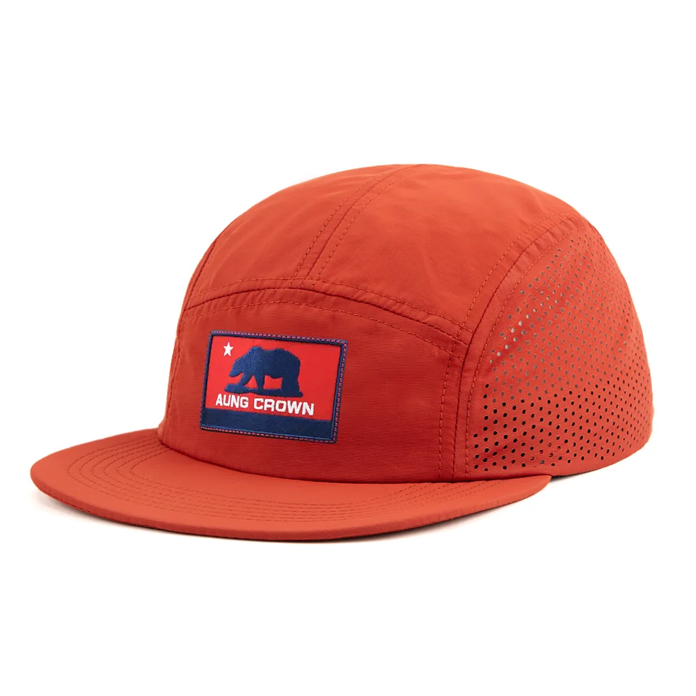 Nylon Waterproof Strapback Custom Quick Dry Camp Camper Blank Running 5-panel Five 5 Panel 5panel Caps Hats