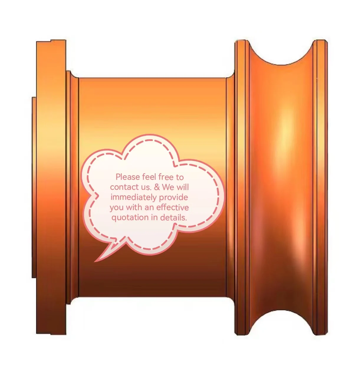 CNC Environmental protection dust removal equipment Dusting drum Non-standard equipment manufacturing Flange (drive side)