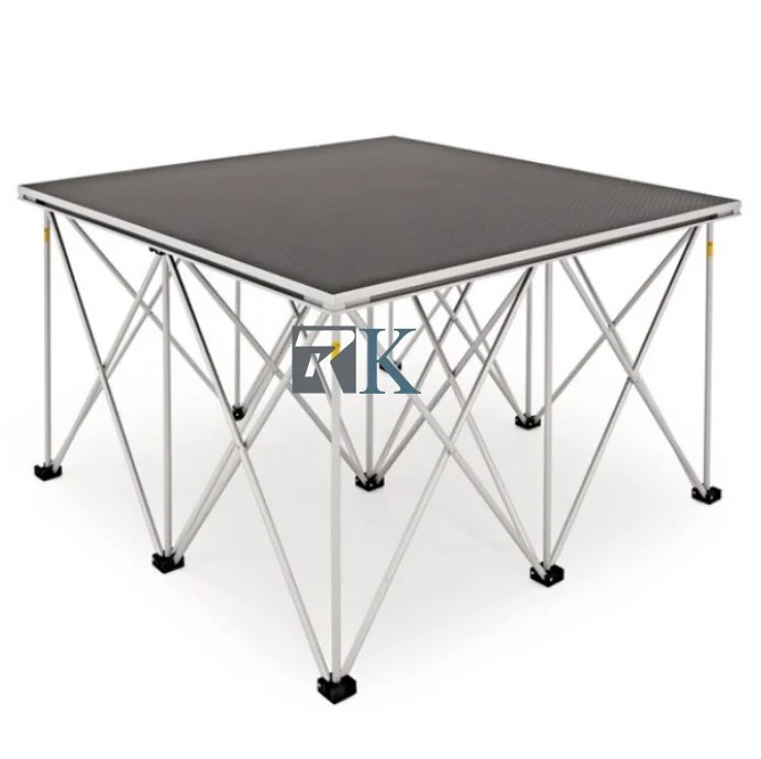 RK Super light portable Smart stage Kits 4ft by 4ft with riser 24'H
