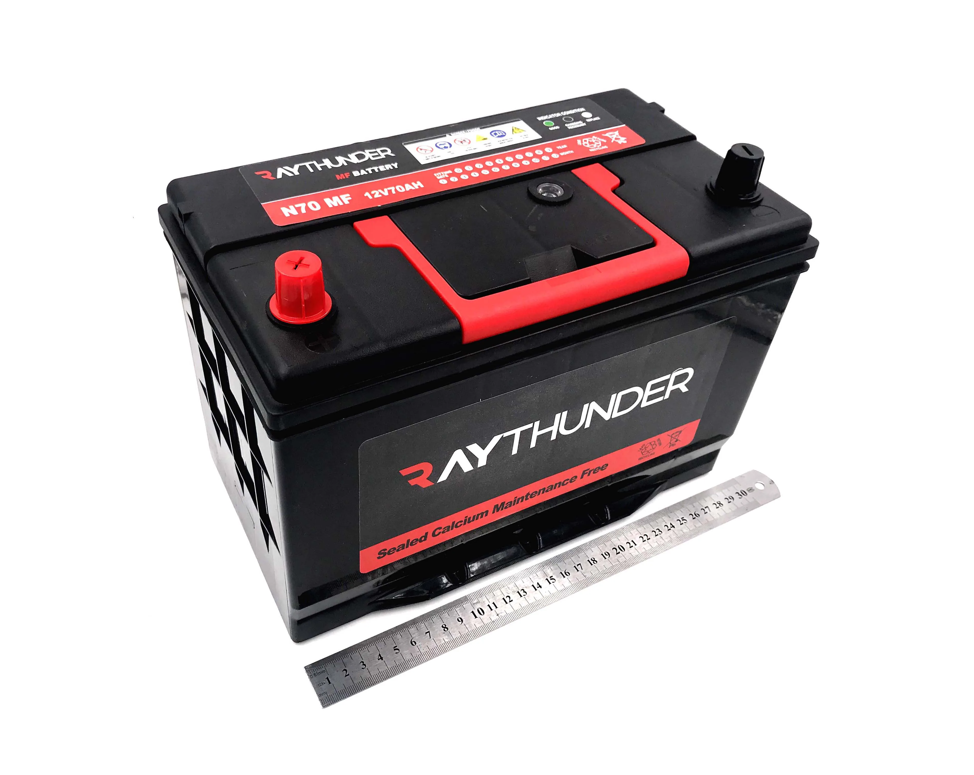 N70 MF 12V70AH lithium battery electric car/24 volt car battery