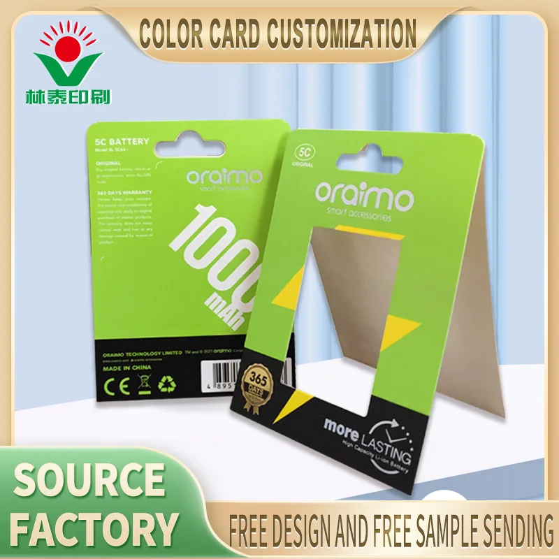 Dongguan factory customized business card packaging printing paper blister flip packaging with paper card gift