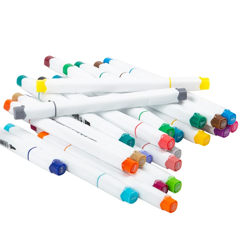 Hot Sale High Quality Art Paint Marker Pen Set Custom 24 Colors Markers For Drawing