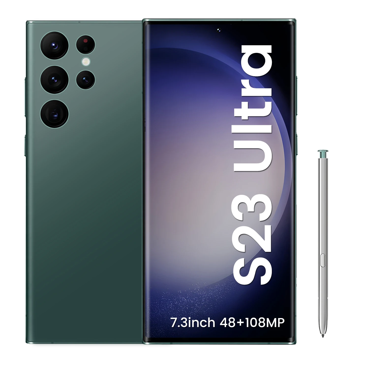 2024 New PHONE S23 Ultra withbuiltin Pen Android 12 Smartphone Premium Mobile Phone with Wireless Microphone