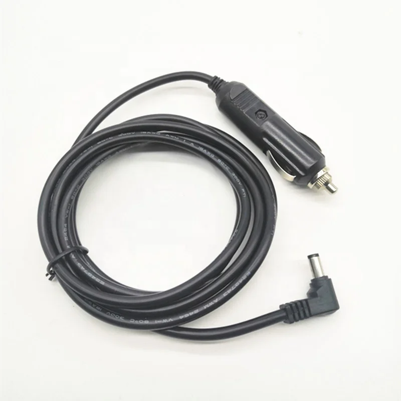90 Degree DC 5.5x2.1mm to 12V 24V DC Power Supply Car Cigarette Lighter Adapter Charge Cable
