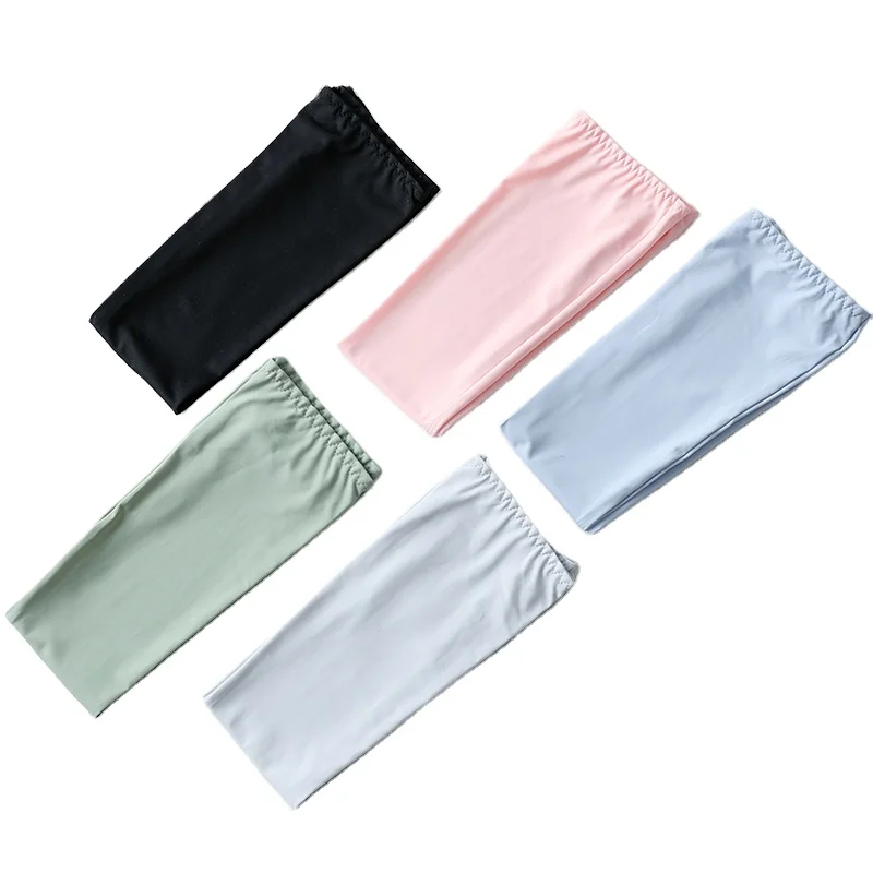 Solid color out door Cooling Sun protection Driving Cycling Arm sleeve for Men Women
