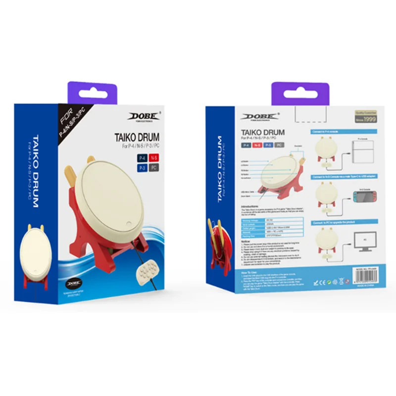 
DOBE Factory Original Taiko Drum For PlayStation 4 PS4 /PS3/ PC for Nintendo Switch Console Game Accessories 