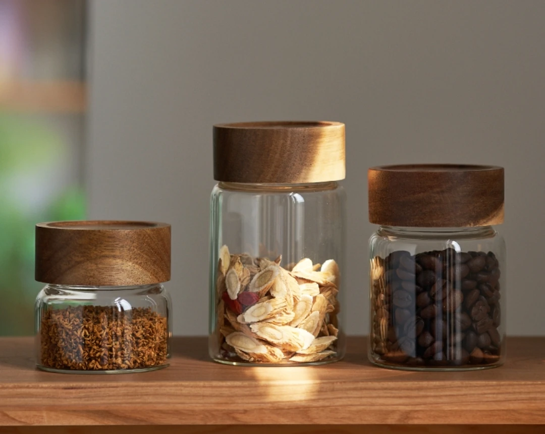 Besty  cheap mini airtight cylinder food candy  small jam jar High quality glass jar with acacia bamboo screw top lid