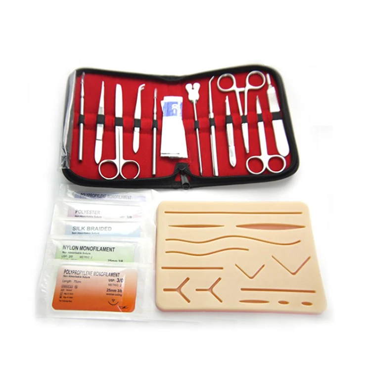 Surgical Suture Pad Medical Student Surgical Suturing Instrument Kit