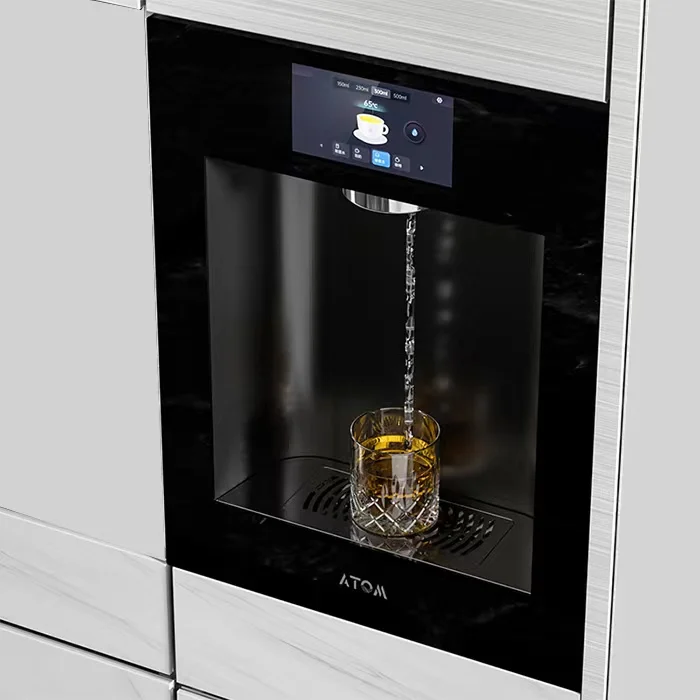 Kitchen Wall-Mounted Hot & Cold Stainless Steel Water Dispenser Built-in Filtered Sparkling Water System for Household Use